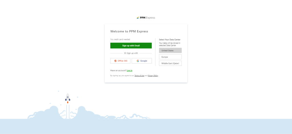 PPM Express login sign up menu