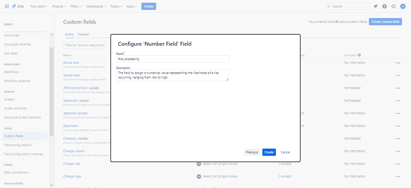 Configure "Number field" field in Jira