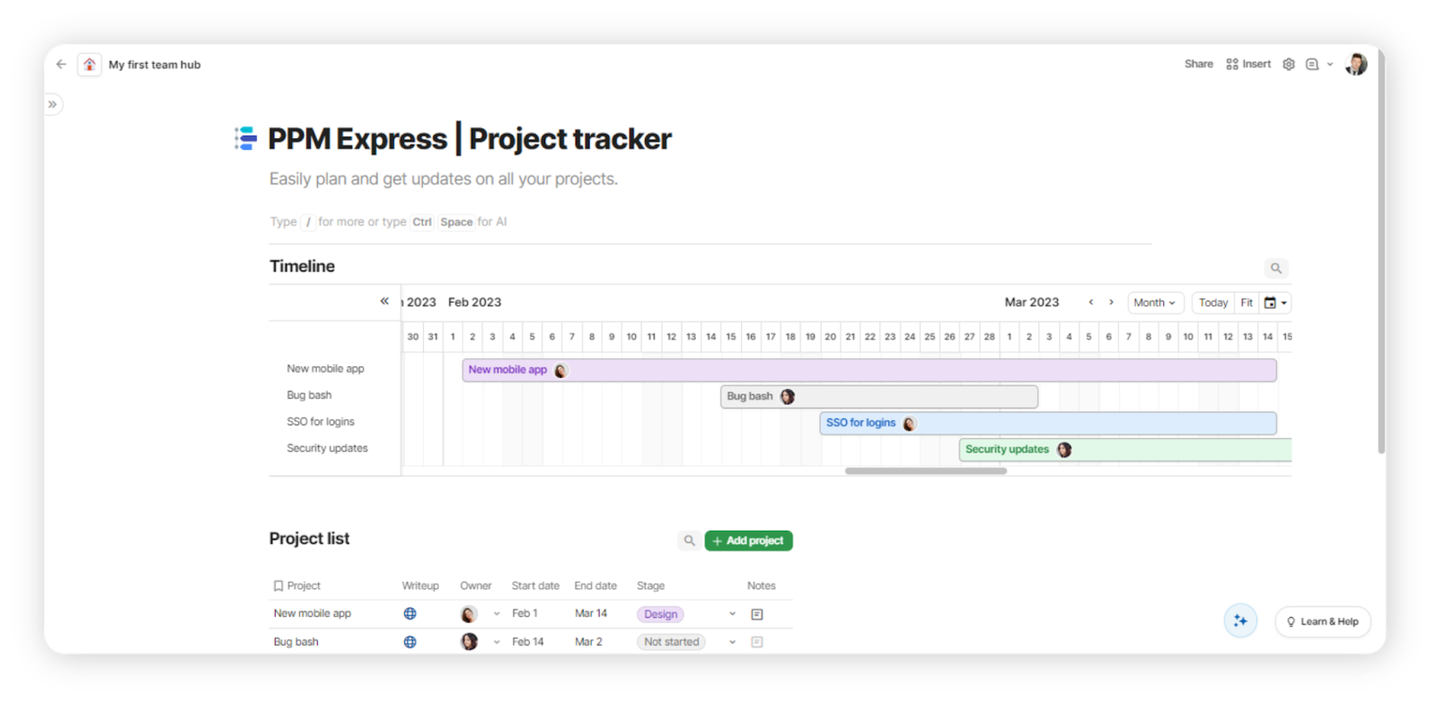 Coda, advanced Excel alternative