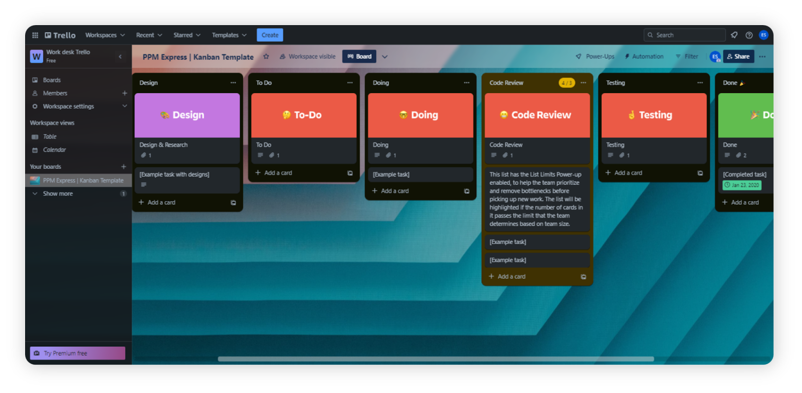 Trello as a project management alternative to Excel