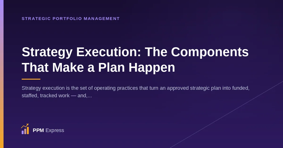 Strategy Execution: The Components That Actually Make a Plan Happen