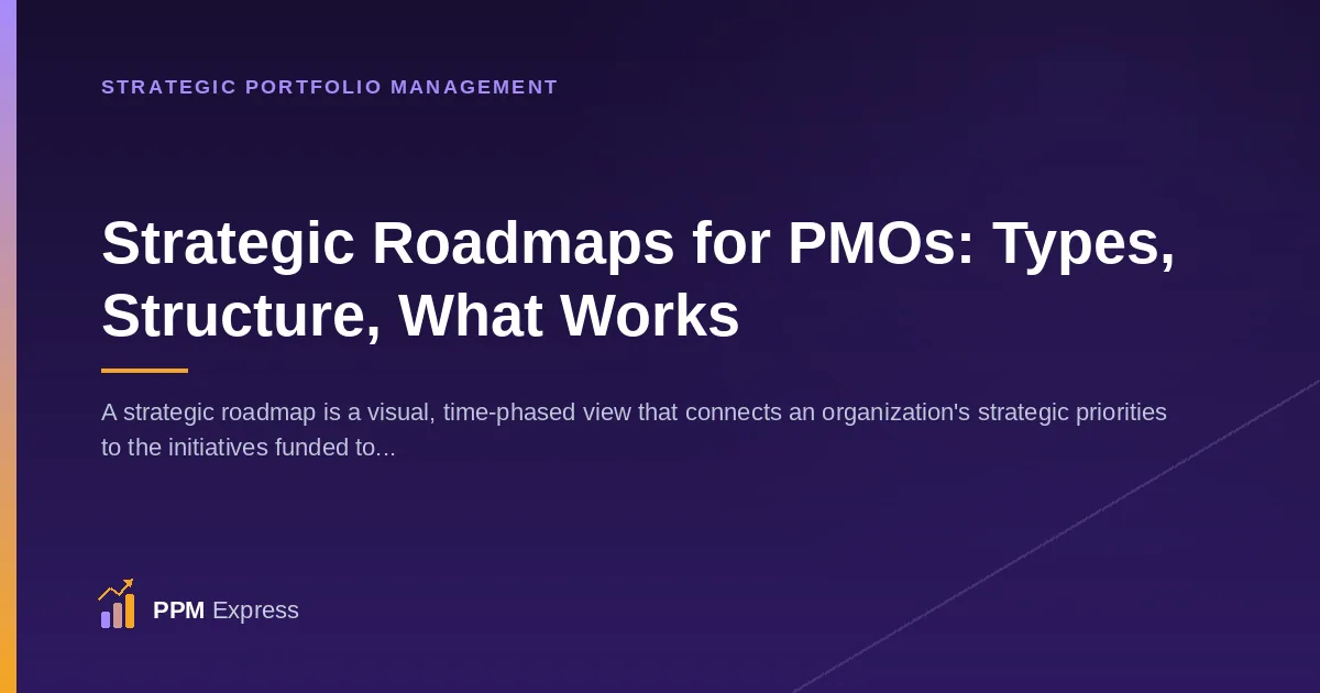 Strategic Roadmaps for PMOs: Types, Structure, and What Makes One Actually Work