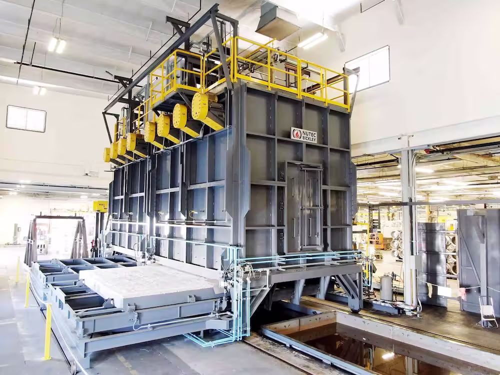 High-Performace Drop Bottom Furnace for Automotive Industry Manufactured by NUTEC Bickley