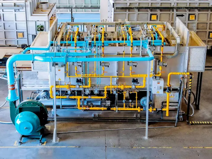 beam furnaces for metal