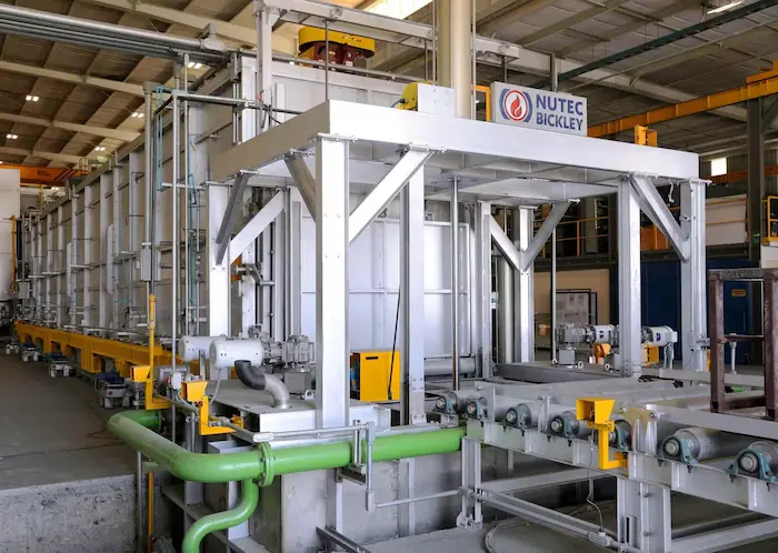 Roller Hearth Furnaces for Solution Heat Treating of Aluminum parts manufactured by NUTEC Bickley