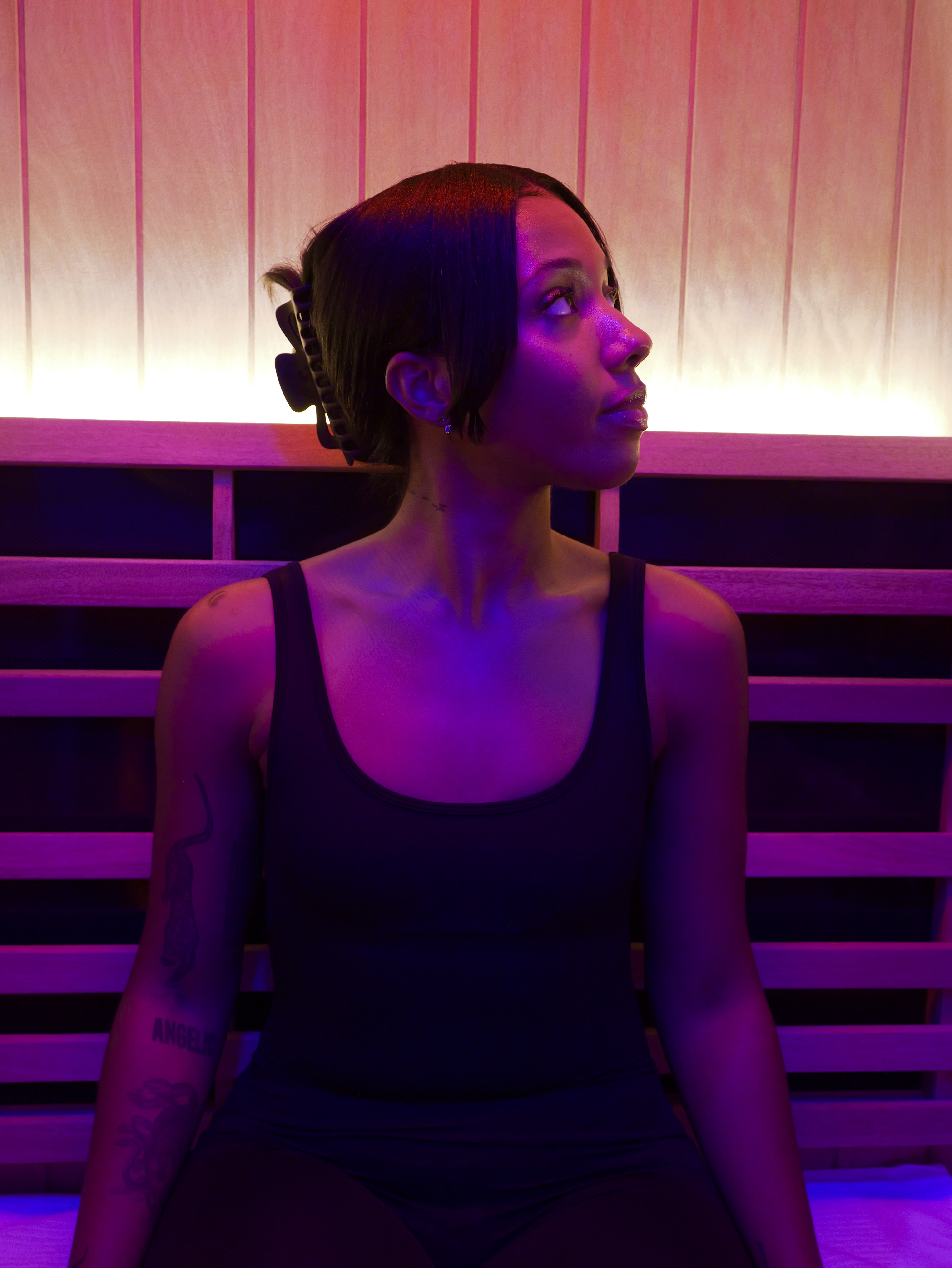 Infrared sauna at Kontra Baths, Carle Place