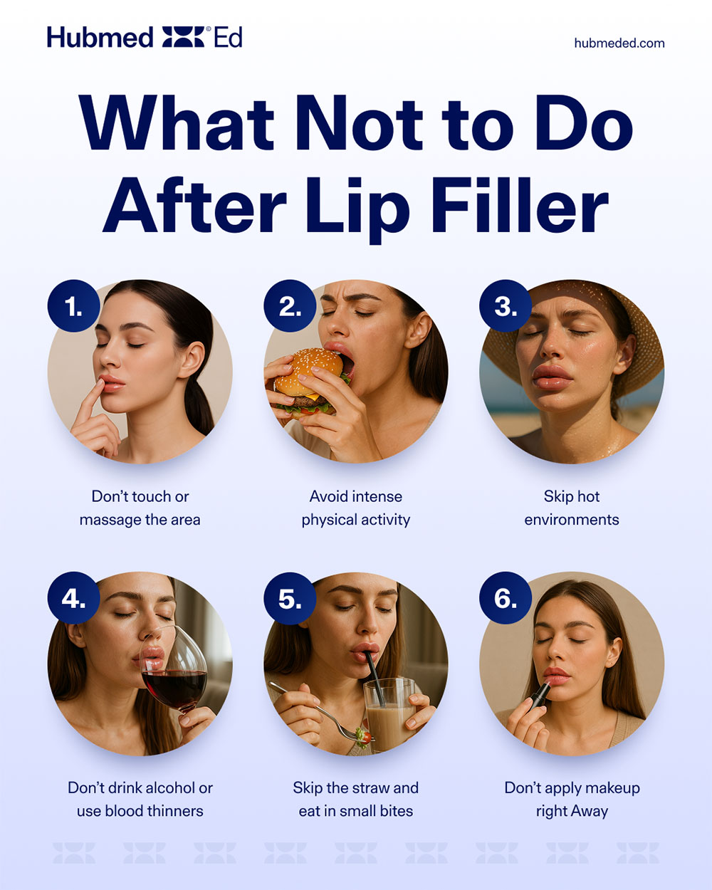 what not to do after lip filler