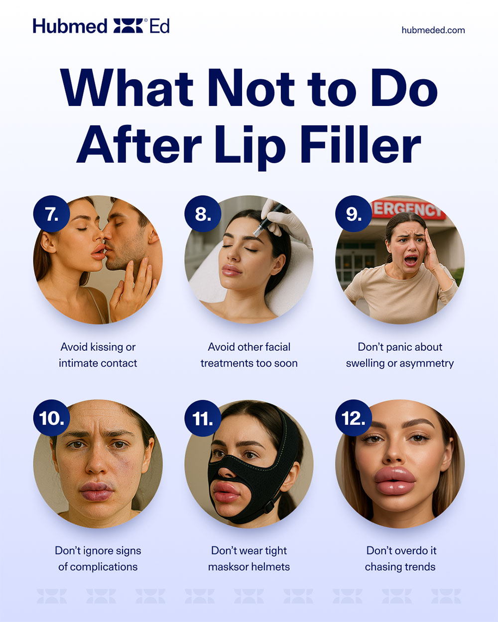 what not to do after lip filler
