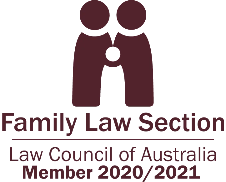 Family Law Section Law Council of Australia Member 2020/2021 Logo (maroon)