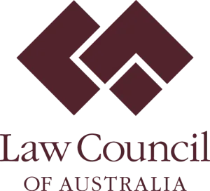 law council of Australia logo (maroon)