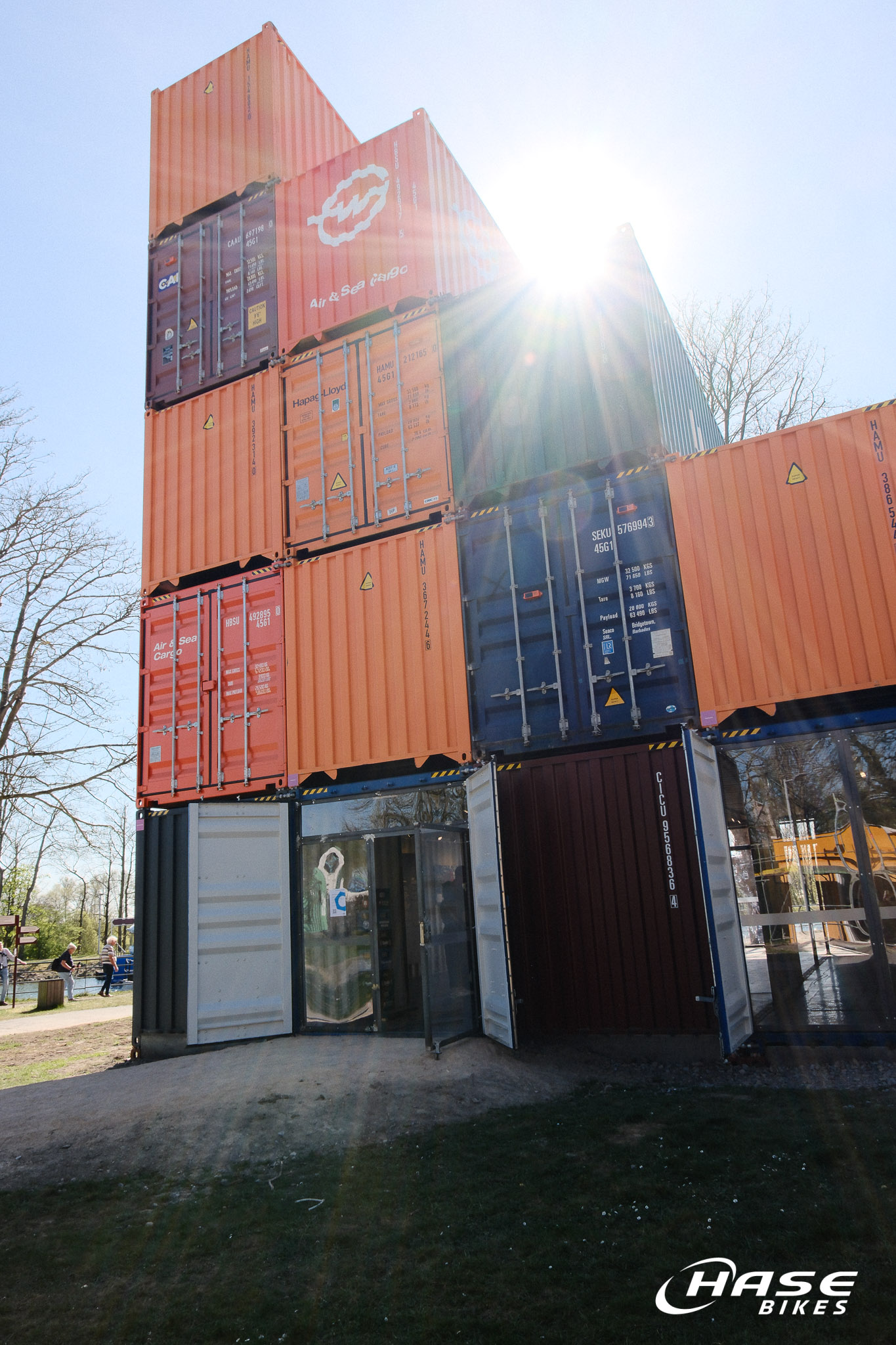 Container-Turm Ausstellung LWL Schiffshebewerk