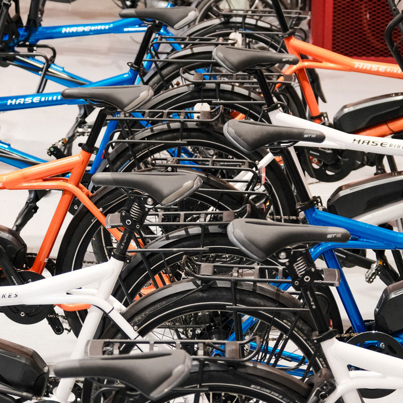 Hase Bikes Pino Tandems in verschiedenen Farben 