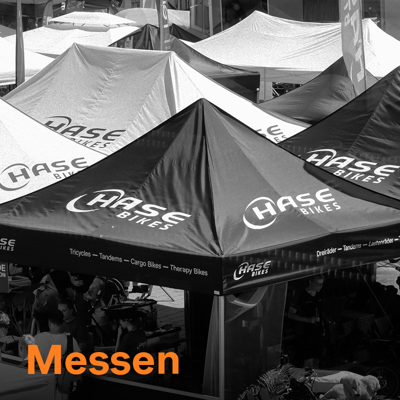 Messe-Zelt von Hase Bikes 