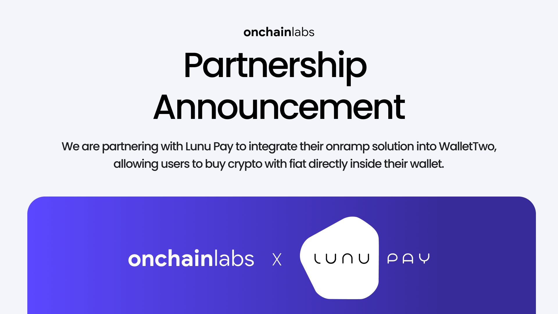 OnchainLabs Partners With Lunu Pay