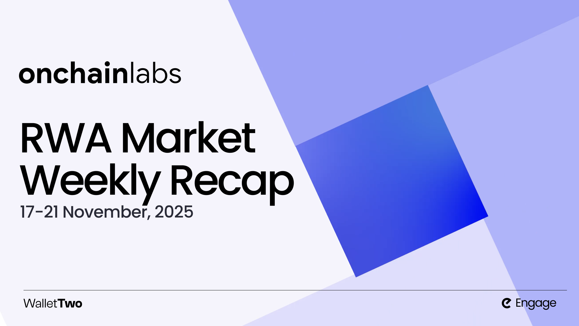 OnchainLabs Weekly RWA Recap (Nov 17–21, 2025)