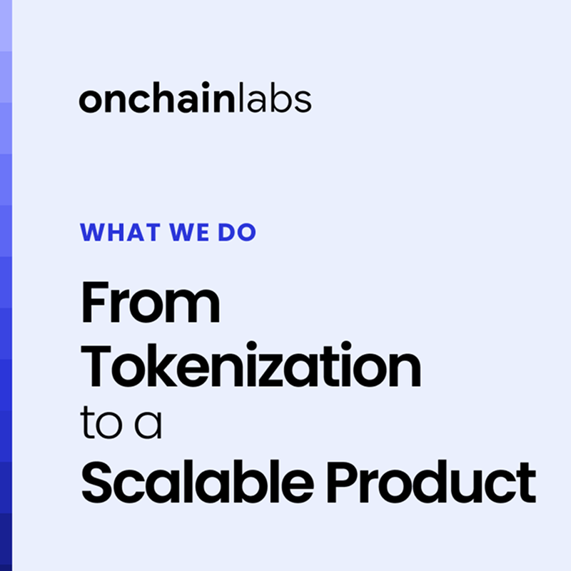 From Tokenization to a Scalable Product
