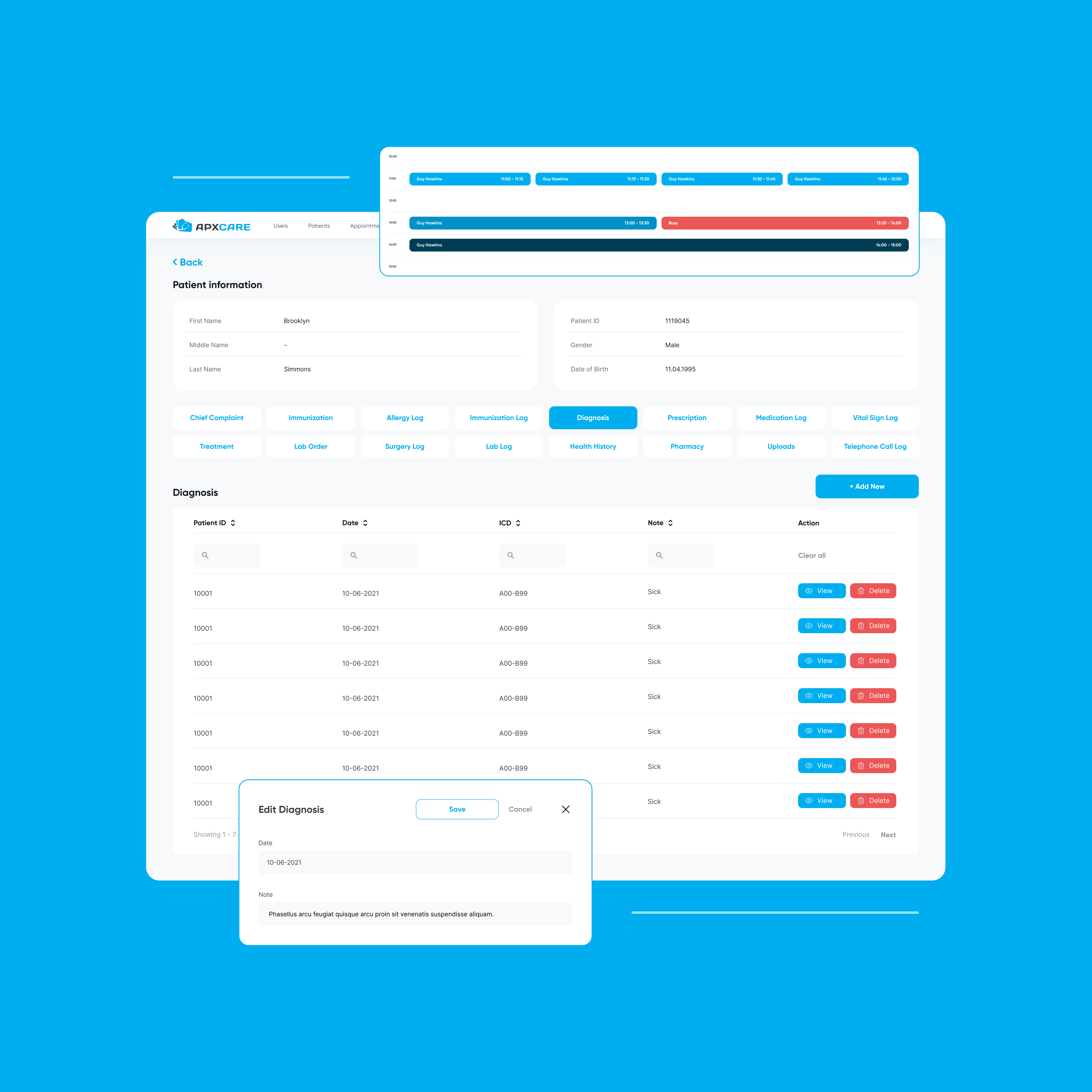 Redesign of the medical platform