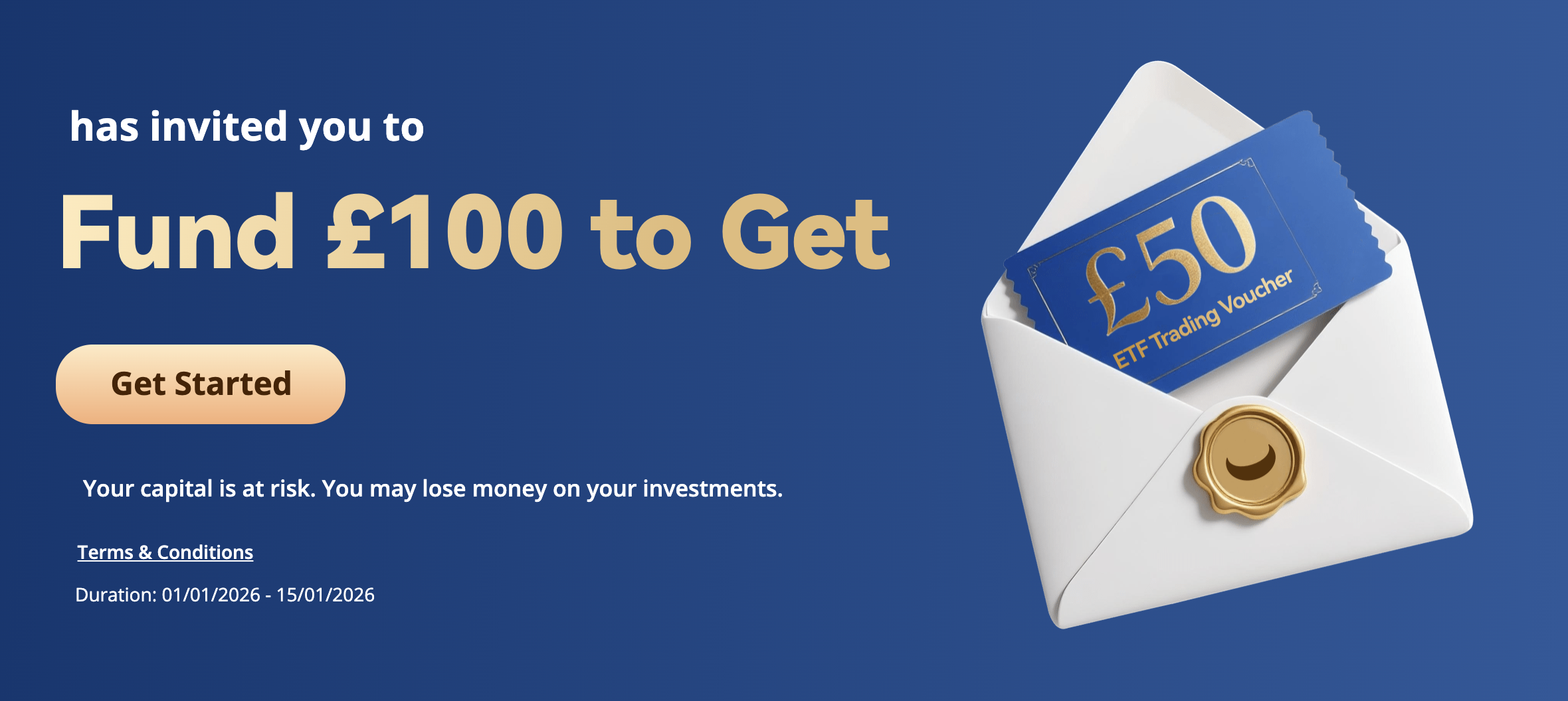 Webull UK Bonus January 2026 - Get £50 ETF voucher for new users who deposit £100 or more