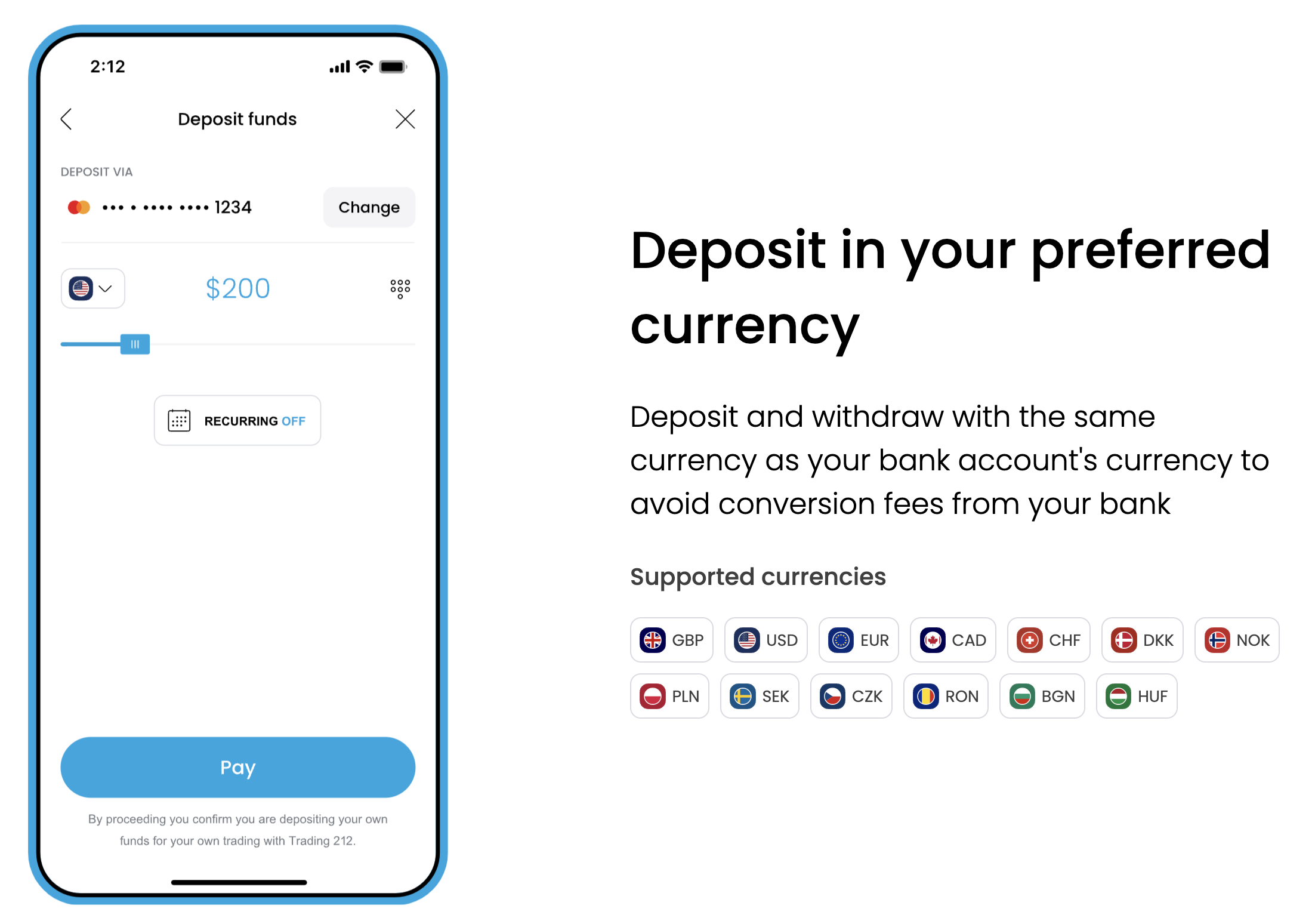 Trading 212 Card - Multi-currency support