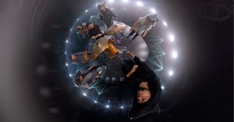 Imagine a grupului de muzicieni „Lupii lui Calancea” - clienți ai Line Production