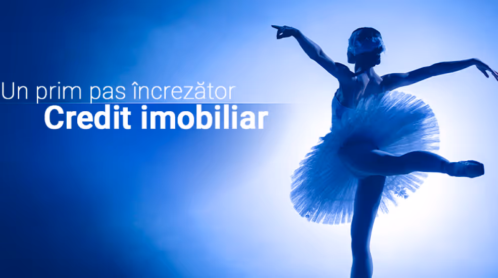 Banner of the credit offer of Moldindconbank (bank, client of Line Production) on the topic of mortgage loan