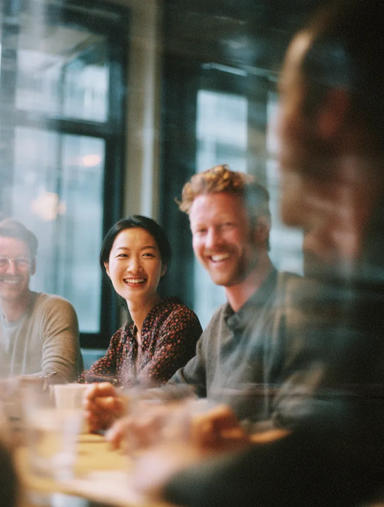Group of people eating