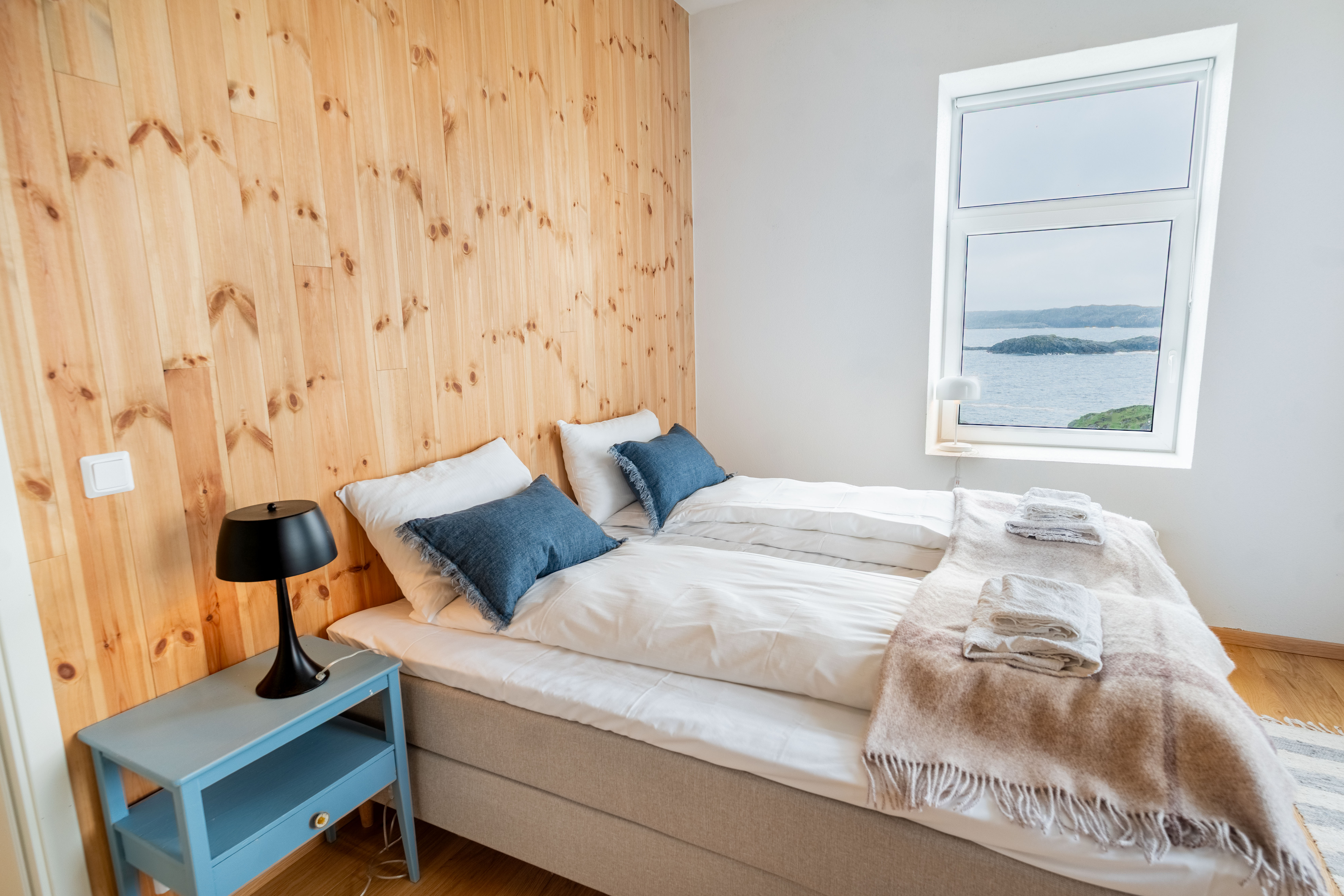 Soverom med havutsikt på Marstein Fyr