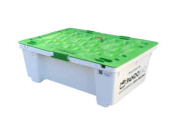 Bac pour produits de la mer gerbable et emboîtable et équipé de trous de drainage. Couvercle clipsé au bac.
Dimensions : 40x30x14,5cm
Poids : 0,65kg
Capacité: 6kg / 12L
Matériau : PEHD