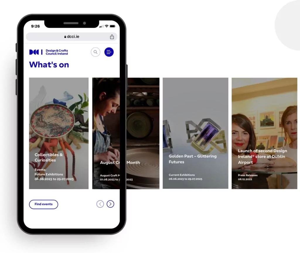 Design & Crafts Council Ireland Website