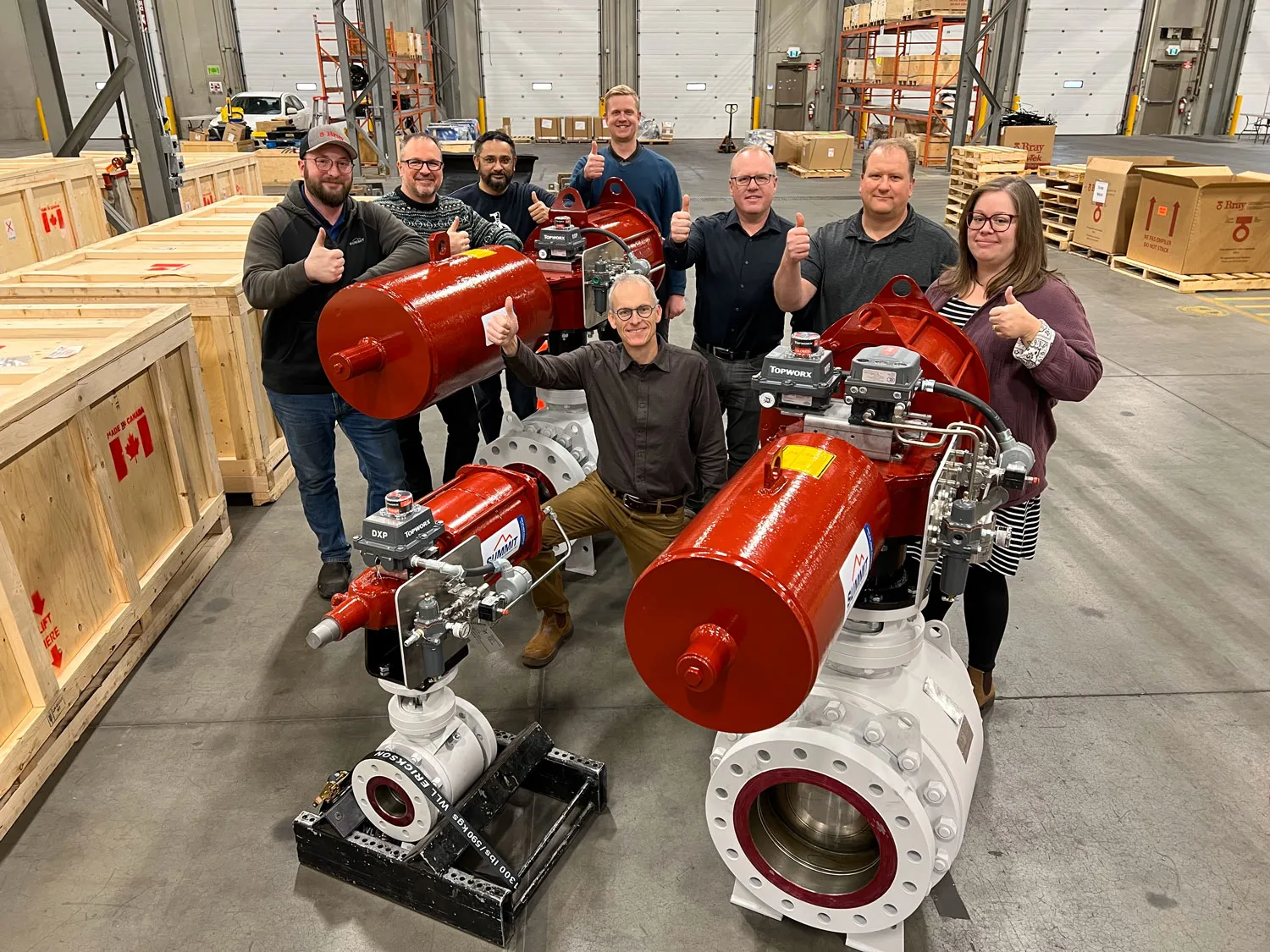 Summit Valve and Controls team