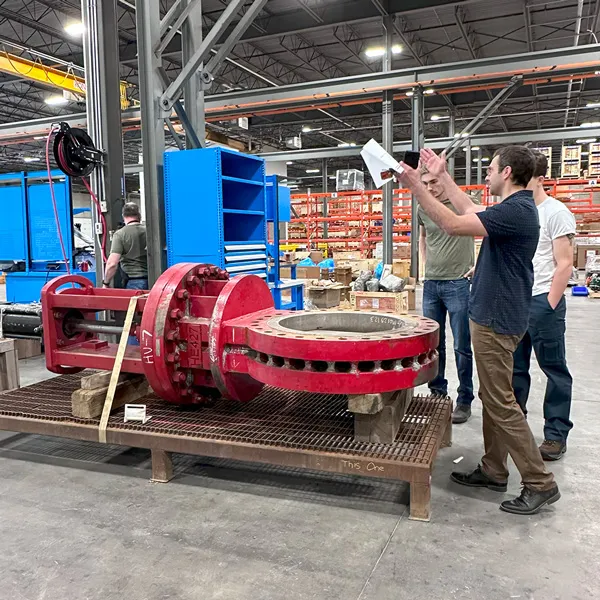 Brendan teaching SlurryFlo control valves
