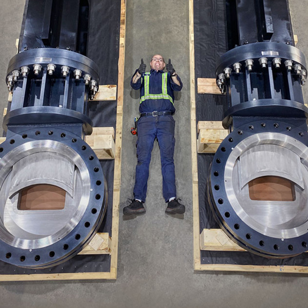 Large SlurryFlo Control Valves