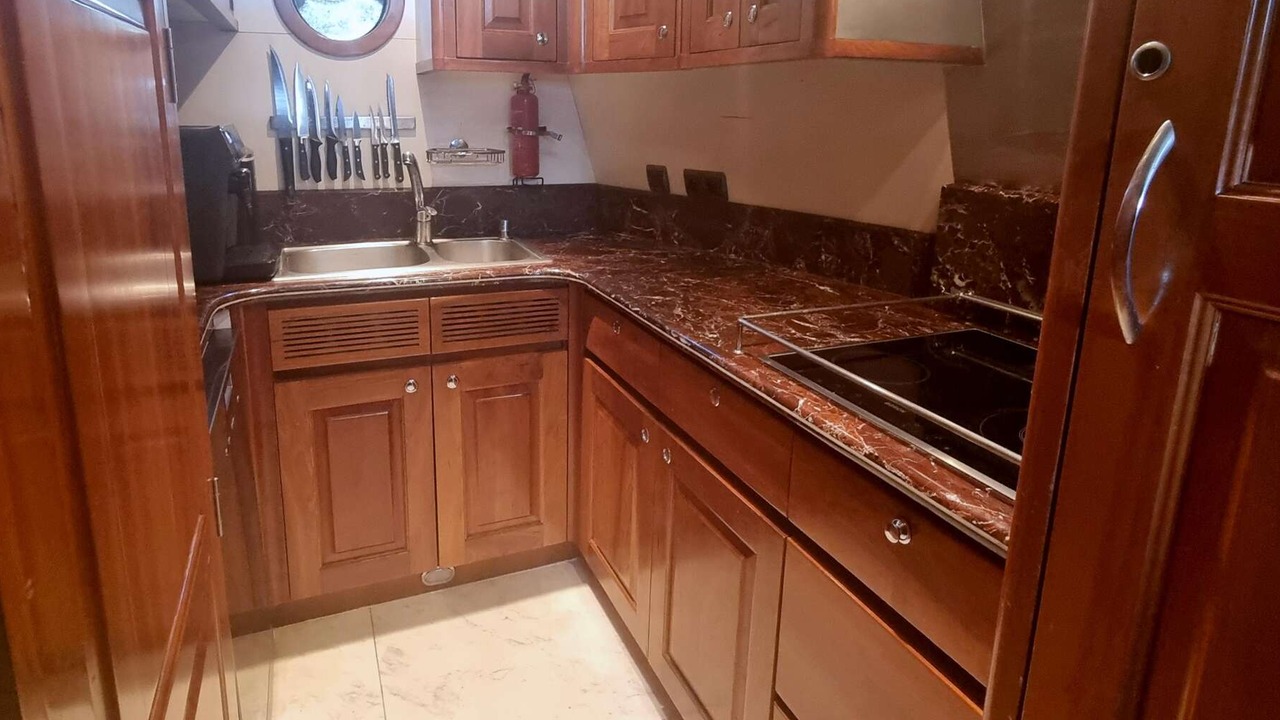 Vripack 69 expedition trawler for sale, 2004, galley