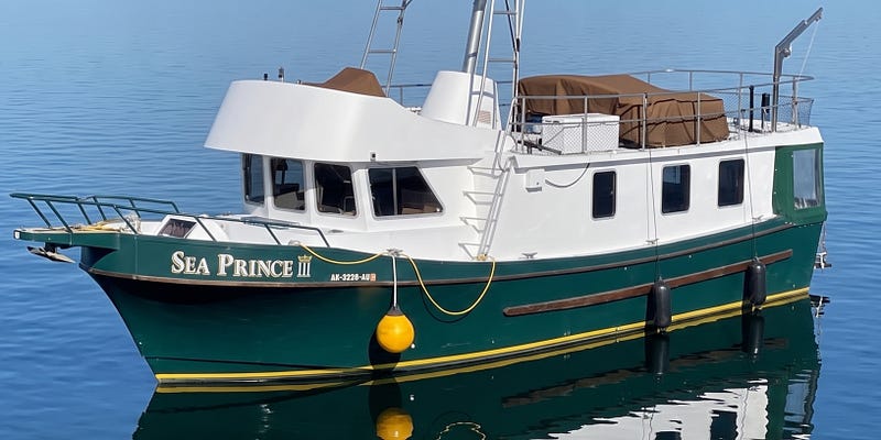 The $89,500 Converted Trawler Yacht, Sea Prince III: A 42ft Crab Boat Rebuilt Into a Cruising Explorer