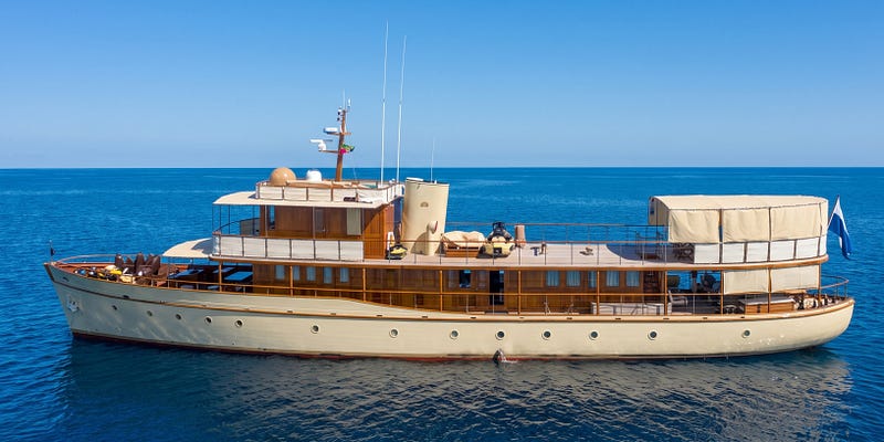 Over The Rainbow of London: A Classic Explorer Yacht Charter the Mediterranean Has Never Quite Seen Before