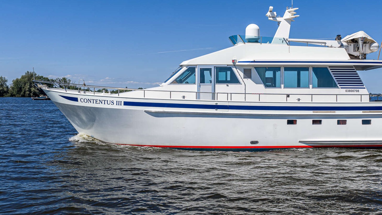 Contentus III, 1991 Moonen 56 steel motor yacht for sale