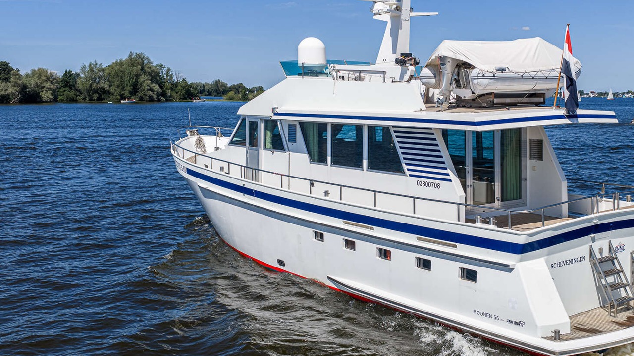 Contentus III, 1991 Moonen 56 steel motor yacht for sale