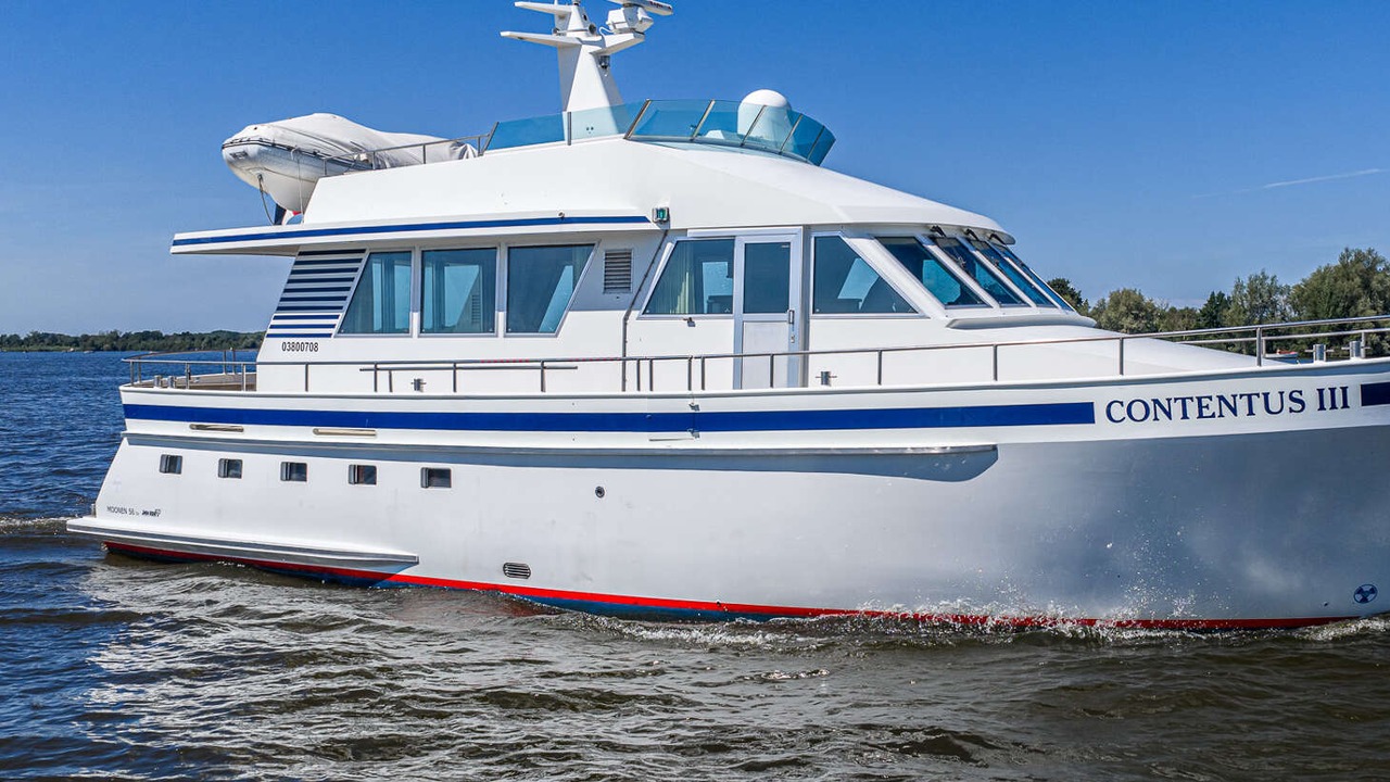 Contentus III, 1991 Moonen 56 steel motor yacht for sale