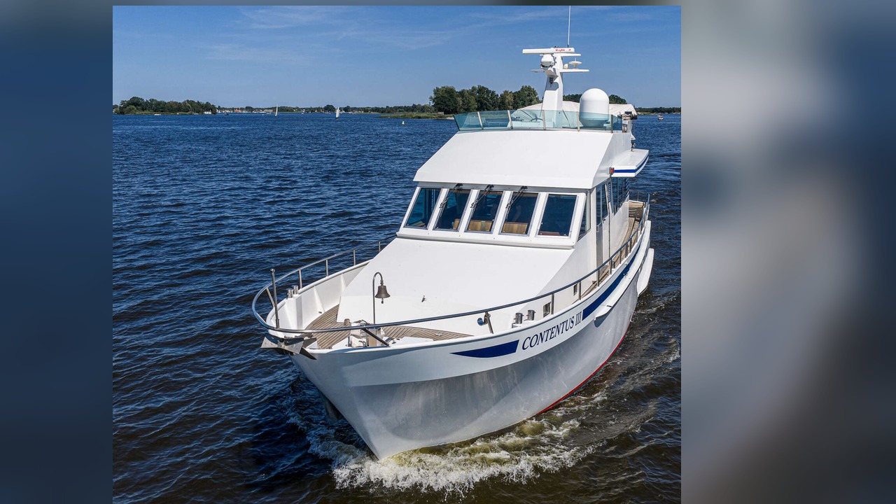 Contentus III, 1991 Moonen 56 steel motor yacht for sale