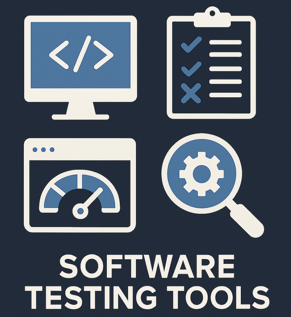 a graphic showing a representation of software testing tools