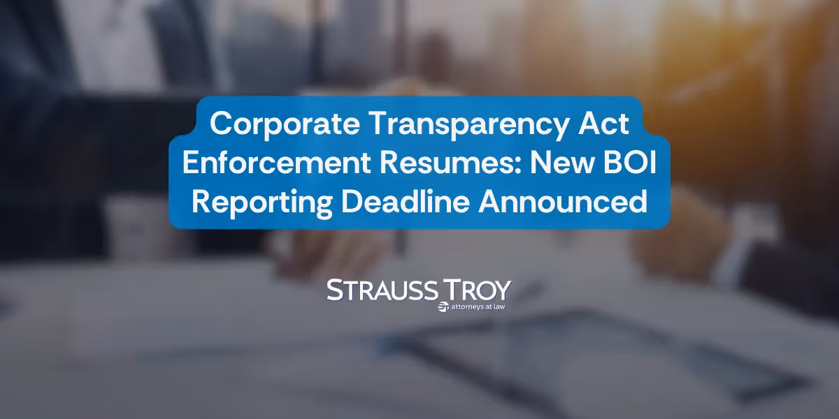 Corporate Transparency Act Enforcement Resumes: New BOI Reporting Deadline – March 21, 2025