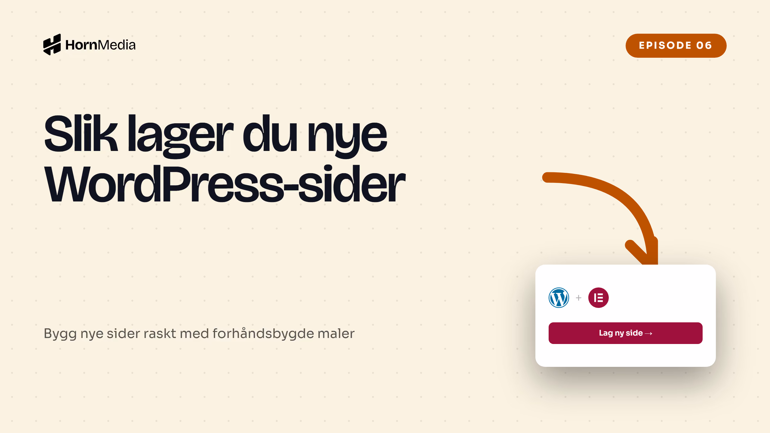 Skjermbilde av malarkivet i Elementor – opplæringsvideo om hvordan du lager nye WordPress-sider