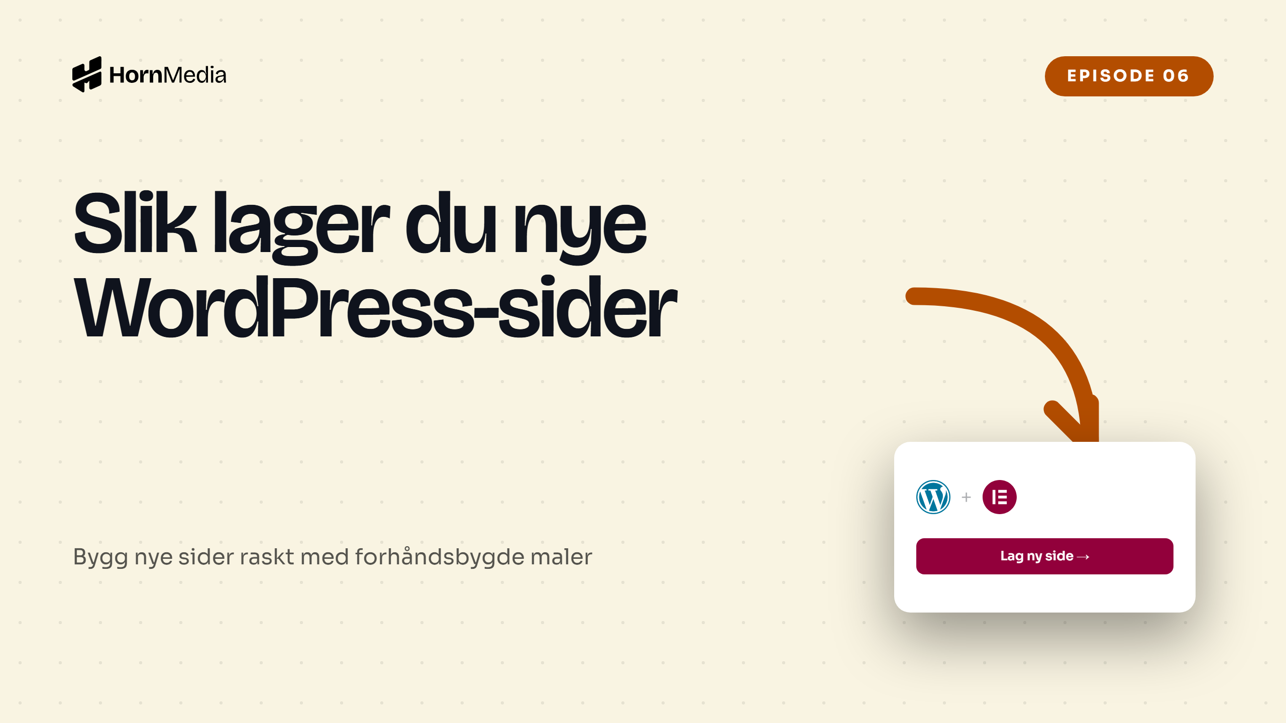 Skjermbilde av malarkivet i Elementor – opplæringsvideo om hvordan du lager nye WordPress-sider