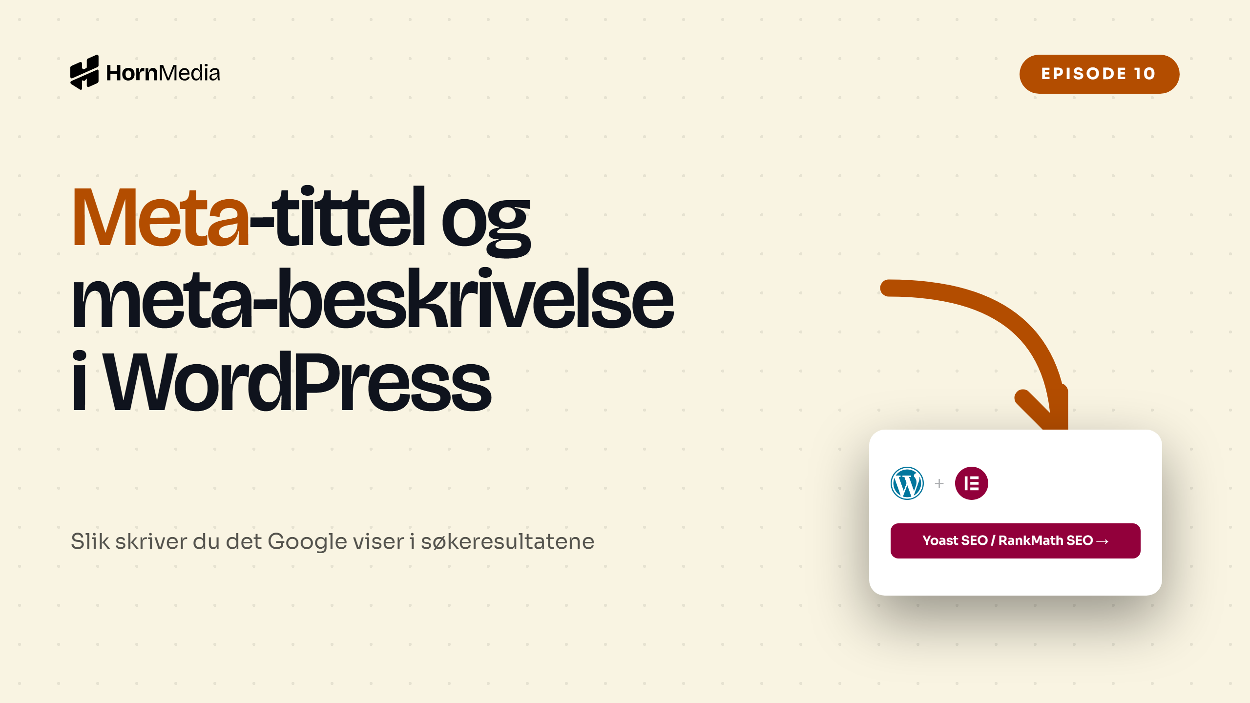 Skjermbilde av Yoast SEO-panelet i WordPress – opplæringsvideo om meta-tittel og meta-beskrivelse