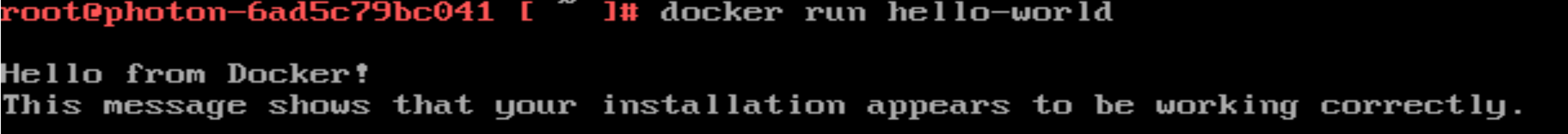 Eine Begrüßung von Docker!