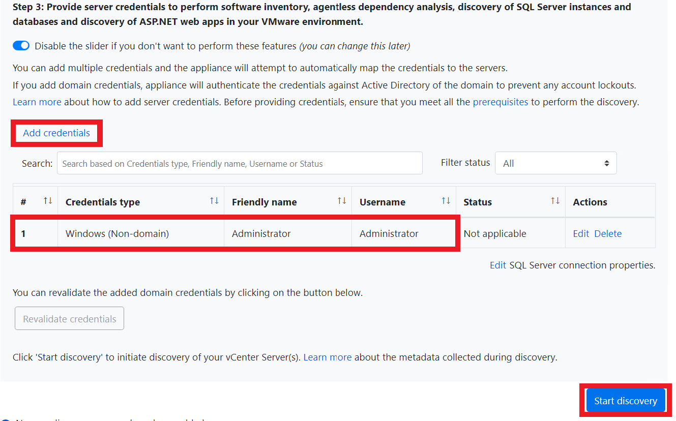 Spezifikation der VMware Server und Zugangsdaten - Teil 2