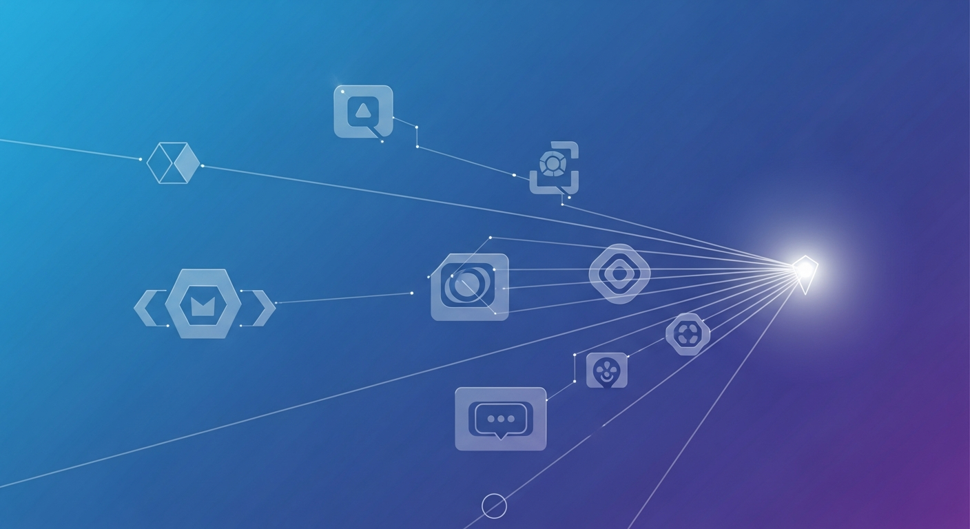 A red, orange and blue "S" - Salespeak Images