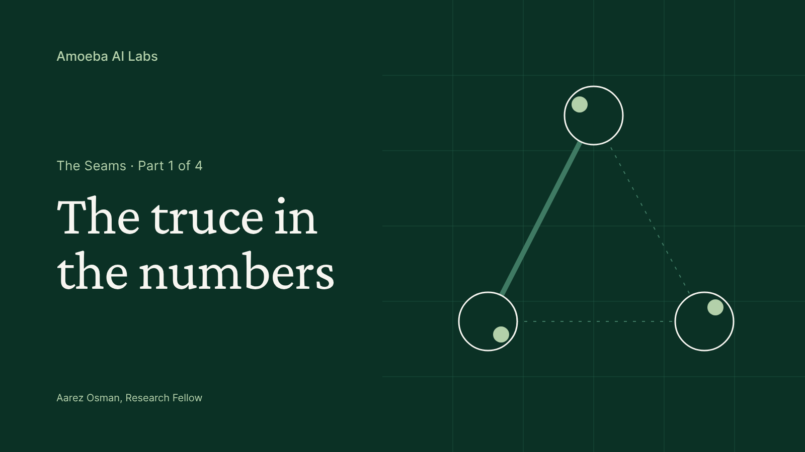 The Seams, Part 1: The truce in the numbers