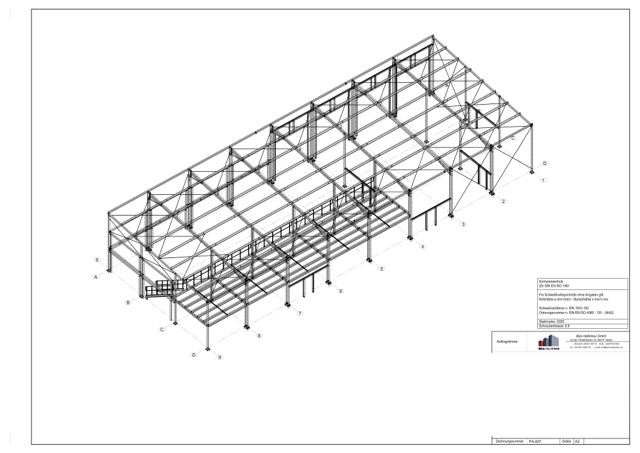 Halle Montage in Kreuzau