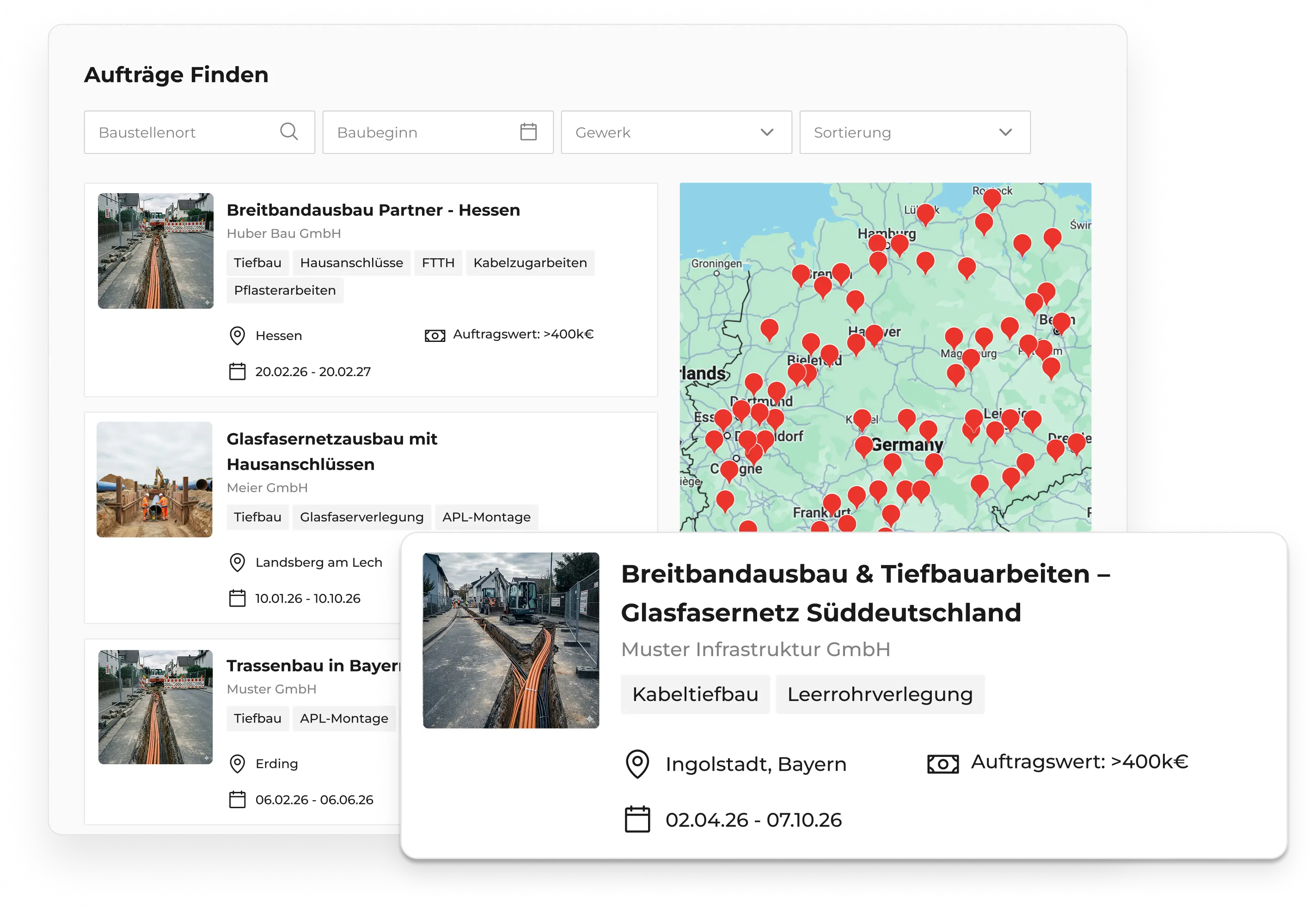 Tiefbauinstallationen